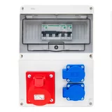 Tablou electric echipat cu o priza trifazica 32A 3P+N+E